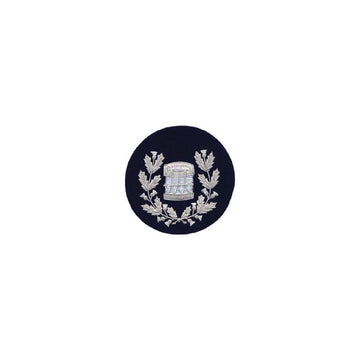 imperial-highland-supplies-drum-major-badge-silver-bullion-on-dark-blue